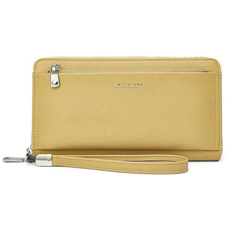 PIERRE LOUES PL815-25 Women Long Wallet PU Leather Phone Storage Clutch Bag