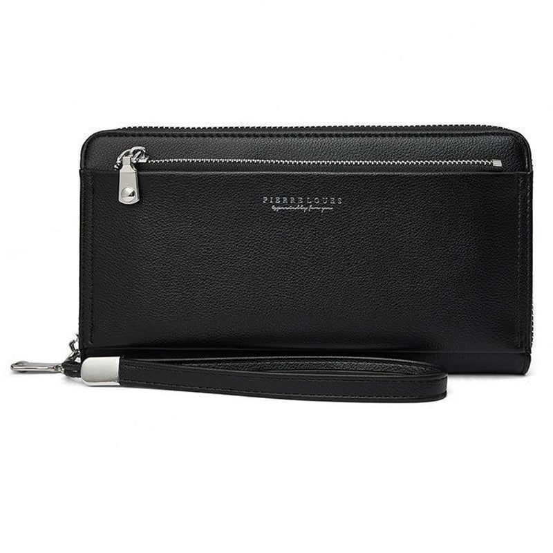 PIERRE LOUES PL815-25 Women Long Wallet PU Leather Phone Storage Clutch Bag