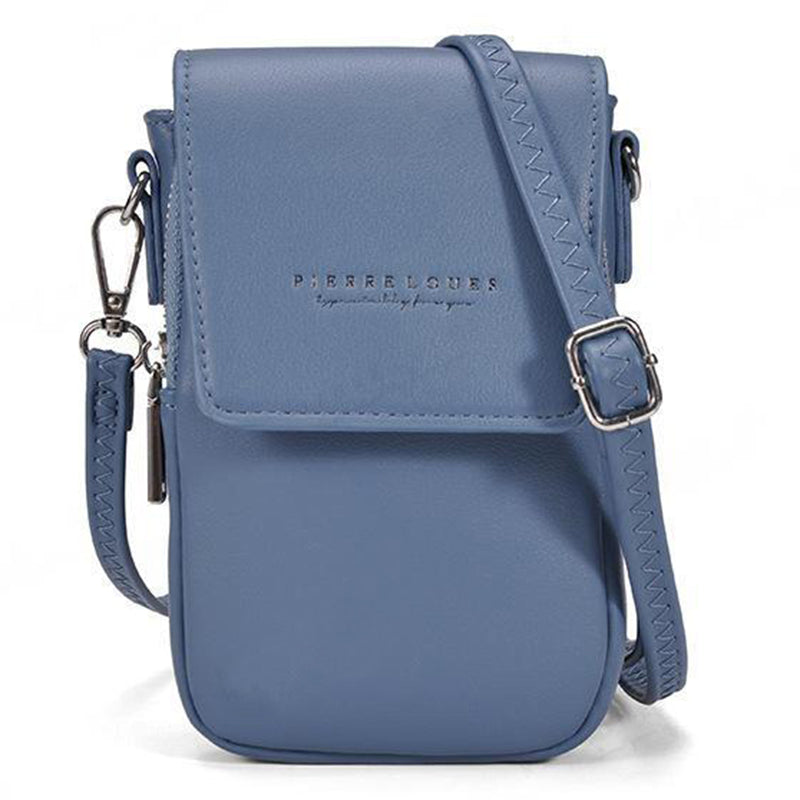 PIERRE LOUES PL614-44 PU Leather Women Crossbody Bag Phone Cosmetics Carrying Bag