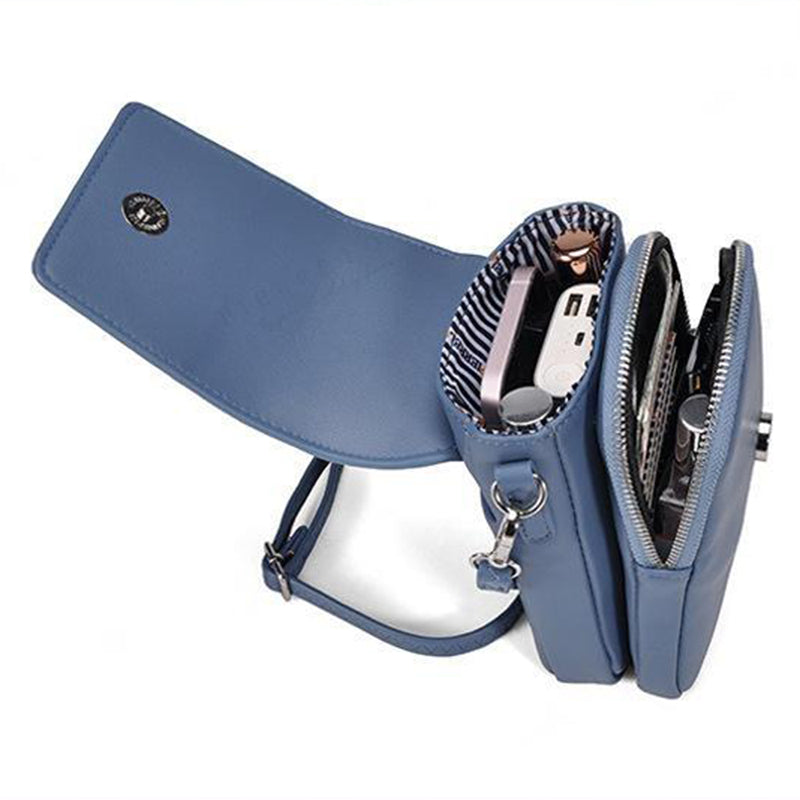 PIERRE LOUES PL614-44 PU Leather Women Crossbody Bag Phone Cosmetics Carrying Bag