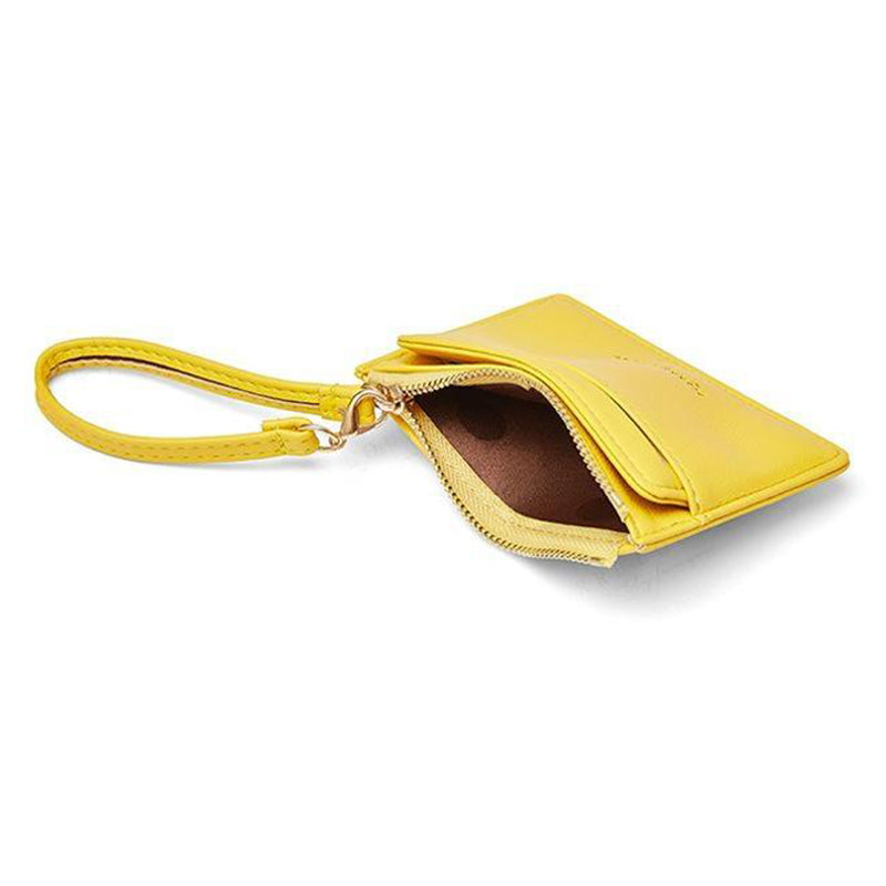 PIERRE LOUES PL19-45B Solid Color Women Coin Purse PU Leather Small Wallet