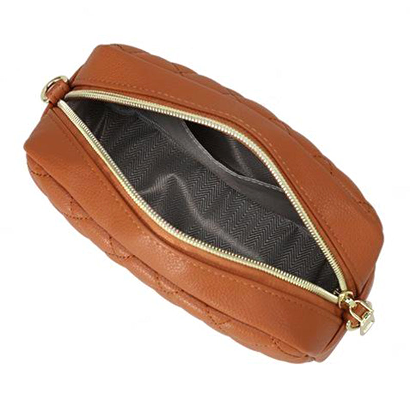 PIERRE LOUES PL614-68 Rhombus Design PU Leather Women Single Shoulder Crossbody Bag