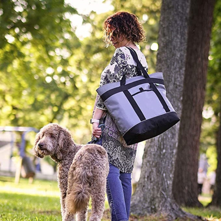 Large Capacity Insulated Lunch Tote Bag Picnic Single Shoulder Cooler Bag