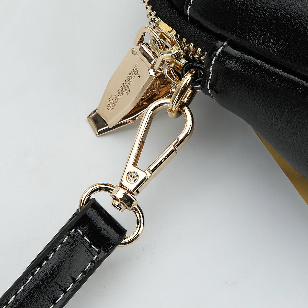 BAELLERRY N8924 Women Dual Layer Shoulder Bag PU Leather Small Crossbody Bag