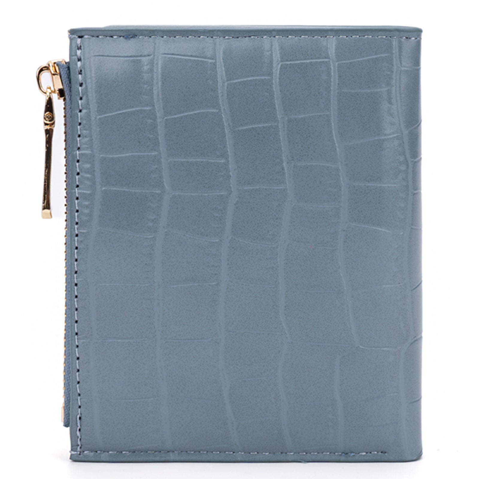 BAELLERRY N8325 Women Stone Texture PU Leather Zipper Pocket Short Wallet