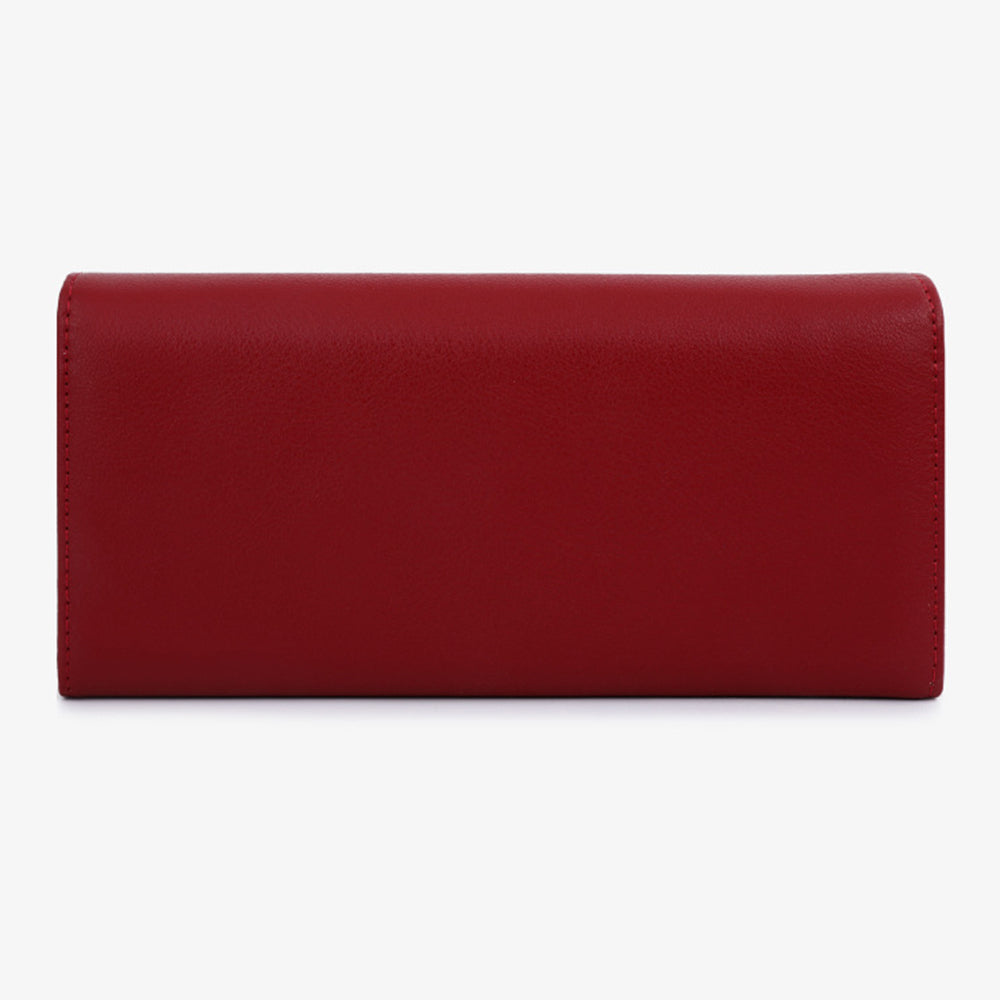 TAILIAN T88200-374 Flower Decor Fashion Women Clutch PU Leather Long Purse
