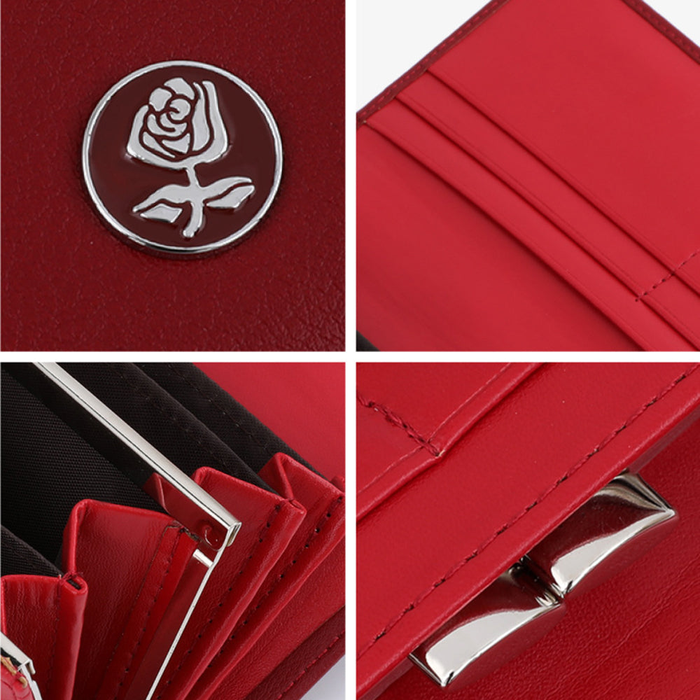 TAILIAN T88200-374 Flower Decor Fashion Women Clutch PU Leather Long Purse