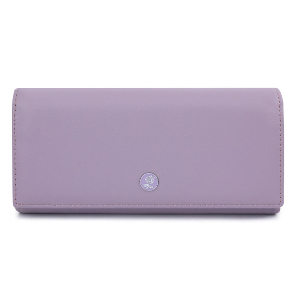 TAILIAN T88200-374 Flower Decor Fashion Women Clutch PU Leather Long Purse