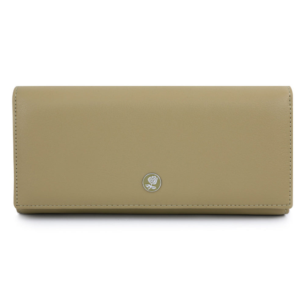 TAILIAN T88200-374 Flower Decor Fashion Women Clutch PU Leather Long Purse