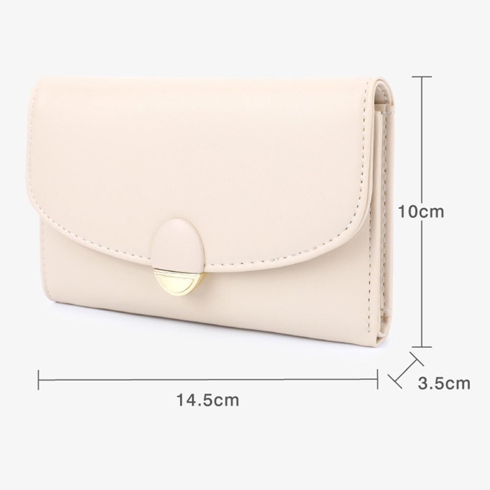 TAILIAN T6223-028 PU Leather Wallet Women Card Cash Holder Folding Purse