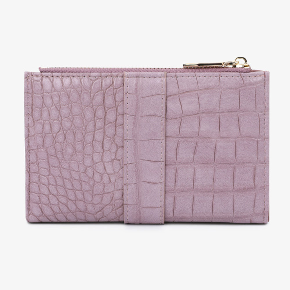 TAILIAN T2607-029 Crocodile Texture PU Leather Women Wallet with Zipper Pocket