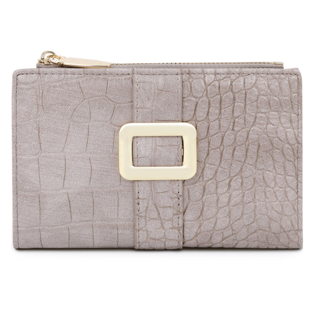 TAILIAN T2607-029 Crocodile Texture PU Leather Women Wallet with Zipper Pocket