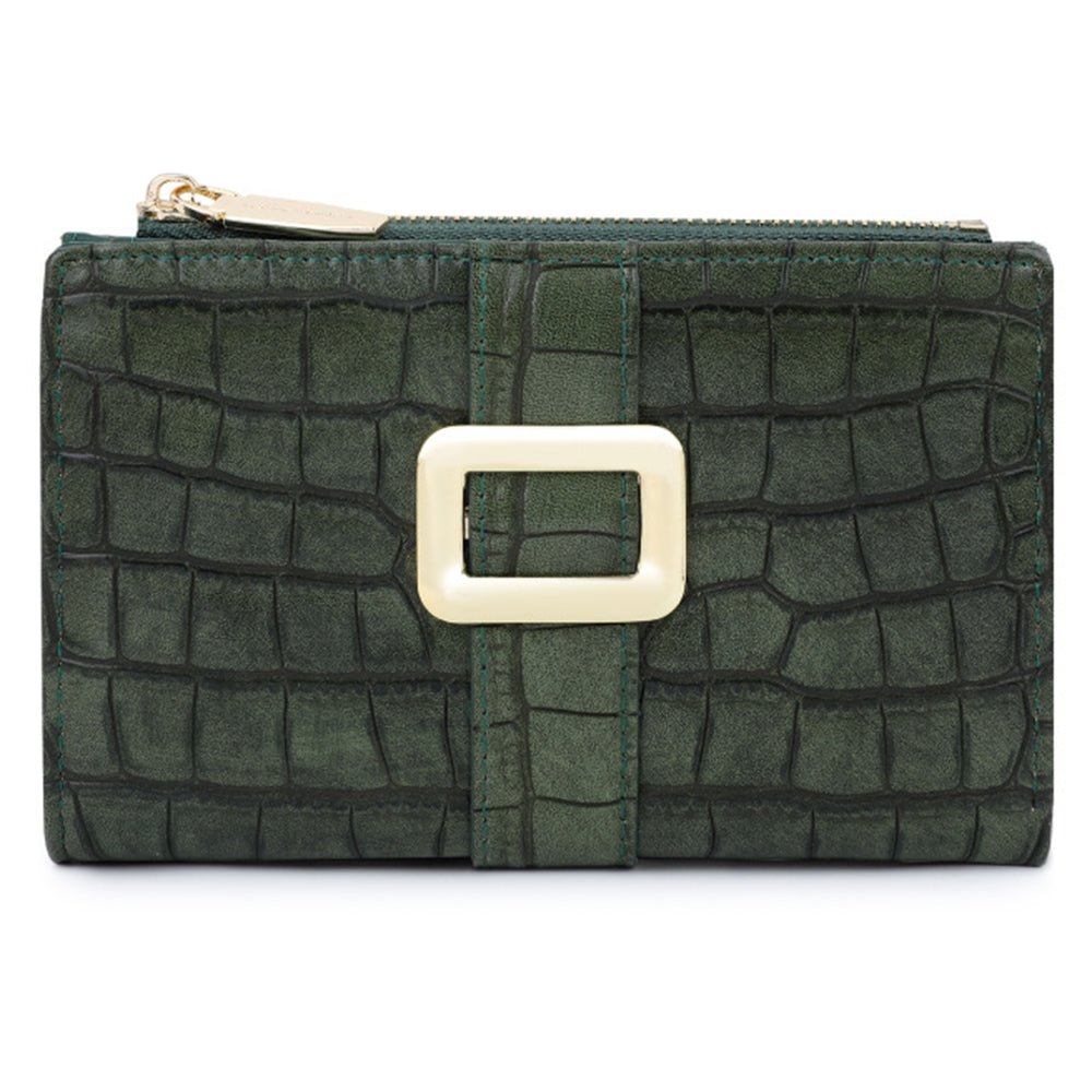 TAILIAN T2607-029 Crocodile Texture PU Leather Women Wallet with Zipper Pocket