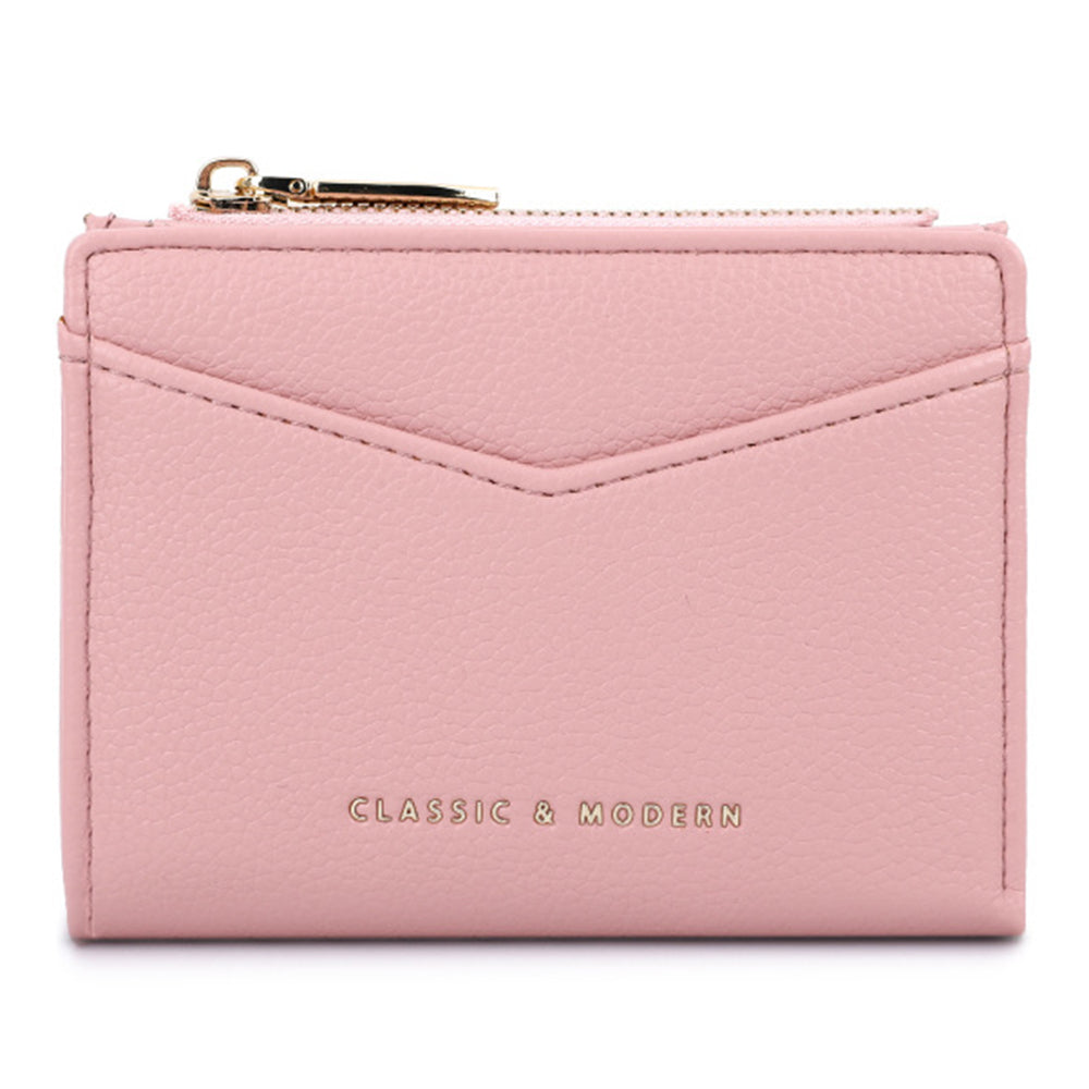 TAILIAN T2051-006 Litchi Texture PU Leather Women Short Wallet Folding Purse