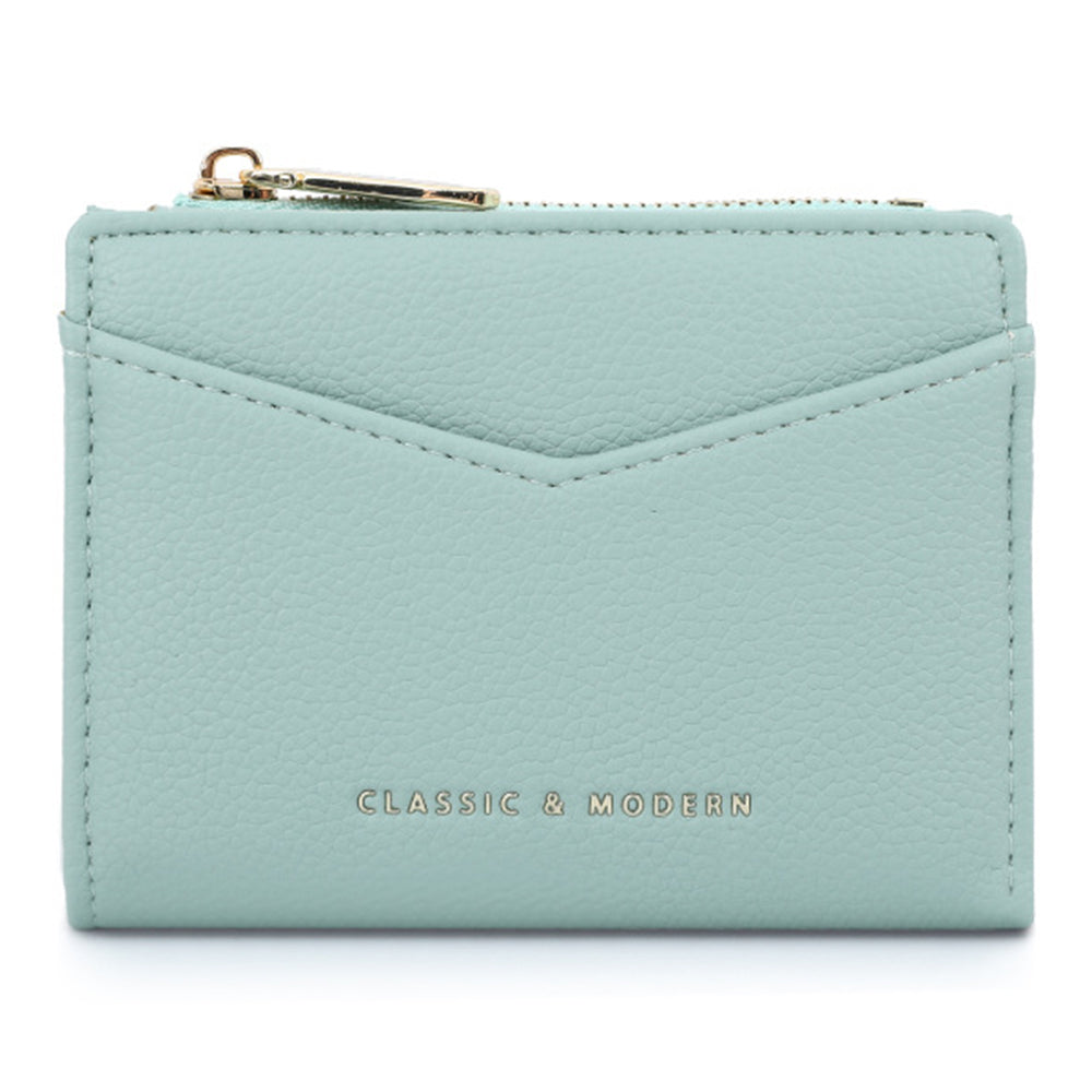 TAILIAN T2051-006 Litchi Texture PU Leather Women Short Wallet Folding Purse