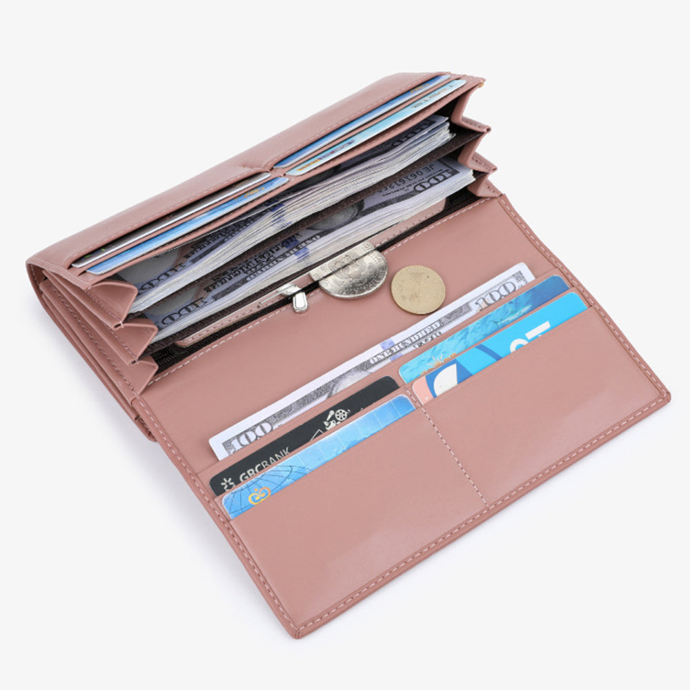 TAILIAN T8703-001 Women's Wallet PU Leather Girls Clutch Bag with Magnetic Buckle