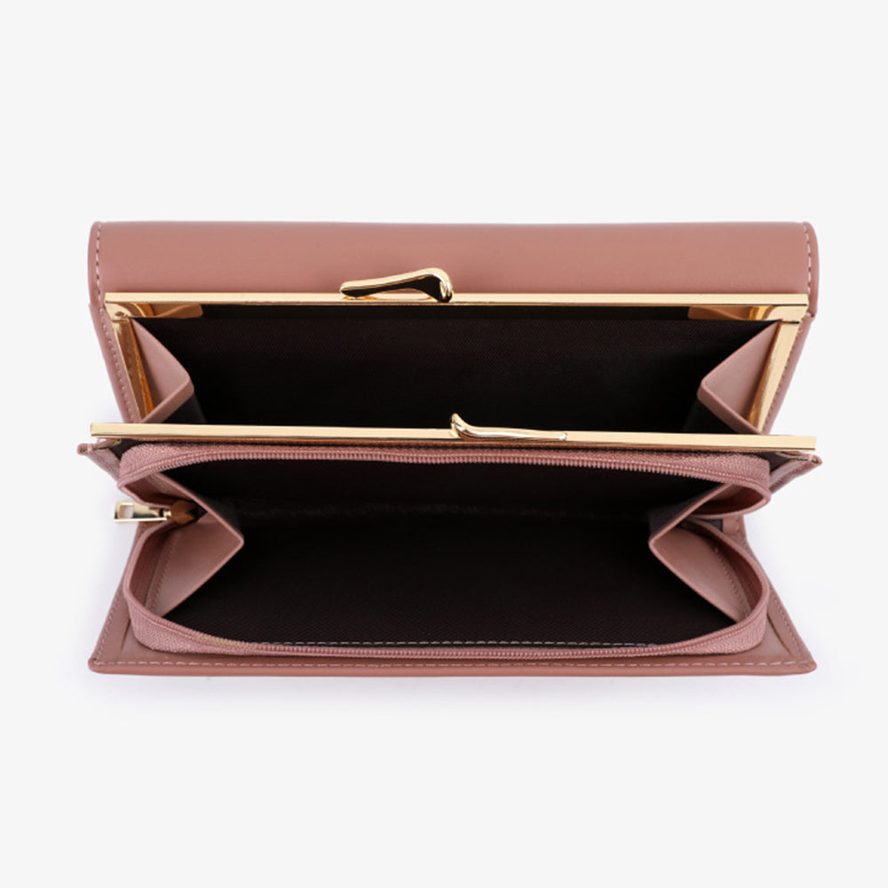 TAILIAN T8703-001 Women's Wallet PU Leather Girls Clutch Bag with Magnetic Buckle