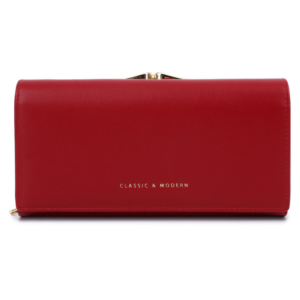 TAILIAN T8703-001 Women's Wallet PU Leather Girls Clutch Bag with Magnetic Buckle