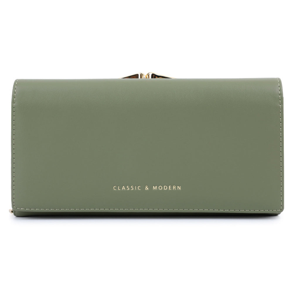 TAILIAN T8703-001 Women's Wallet PU Leather Girls Clutch Bag with Magnetic Buckle