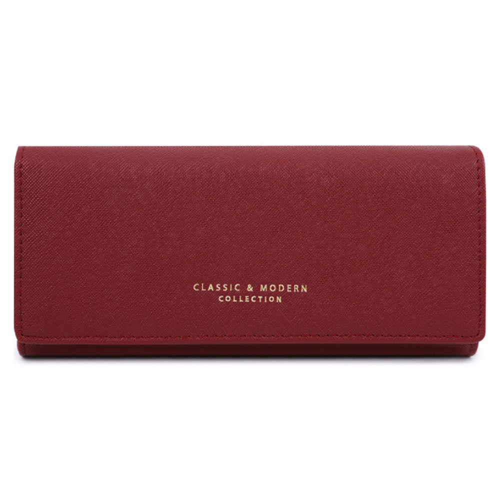TAILIAN T5540-001 Women's Wallet Cross Texture PU Leather Coin Purse Bag