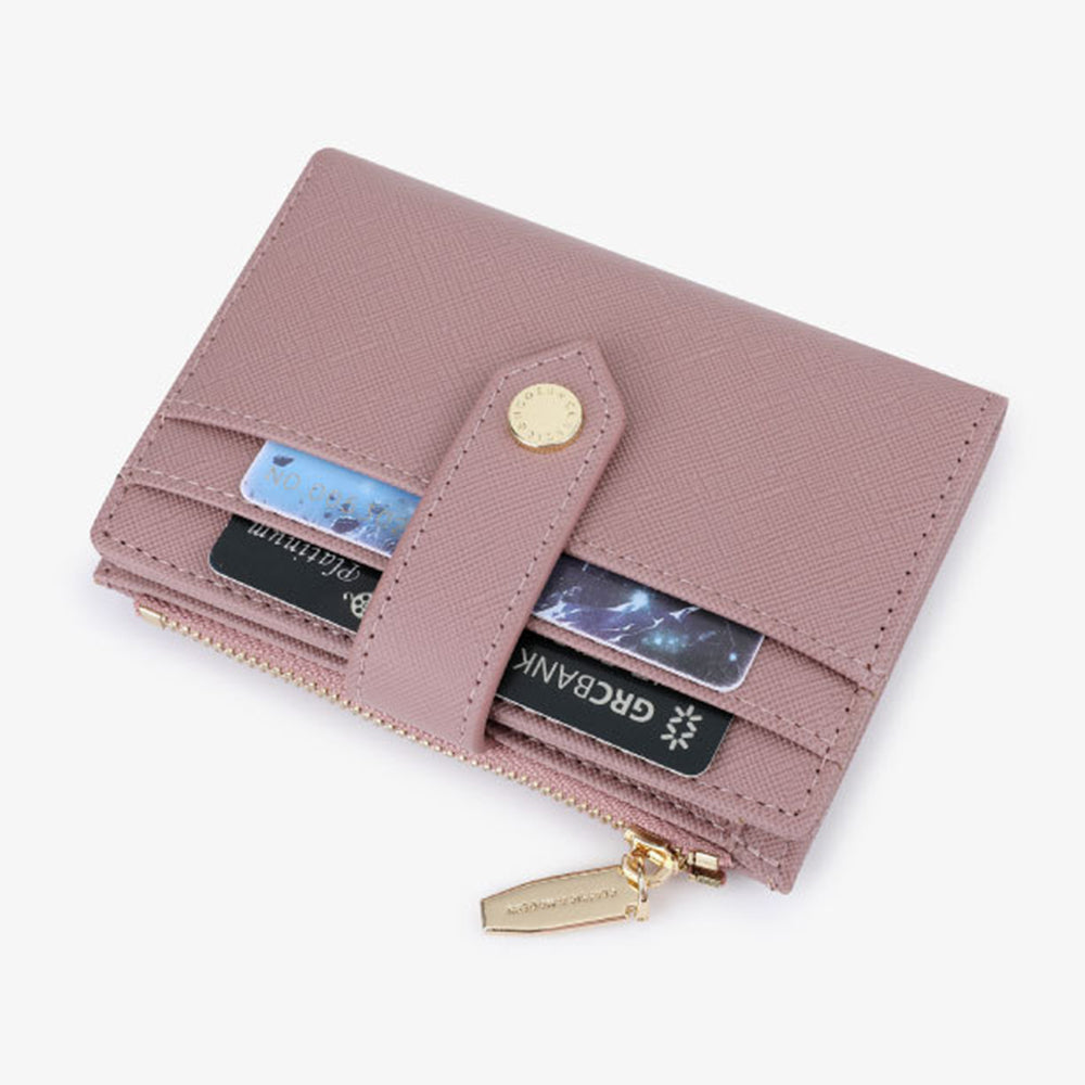 TAILIAN T2602-342 Women Small Purse Wallets Zipper Pocket Shorts Cash Multi-Slots Gifts