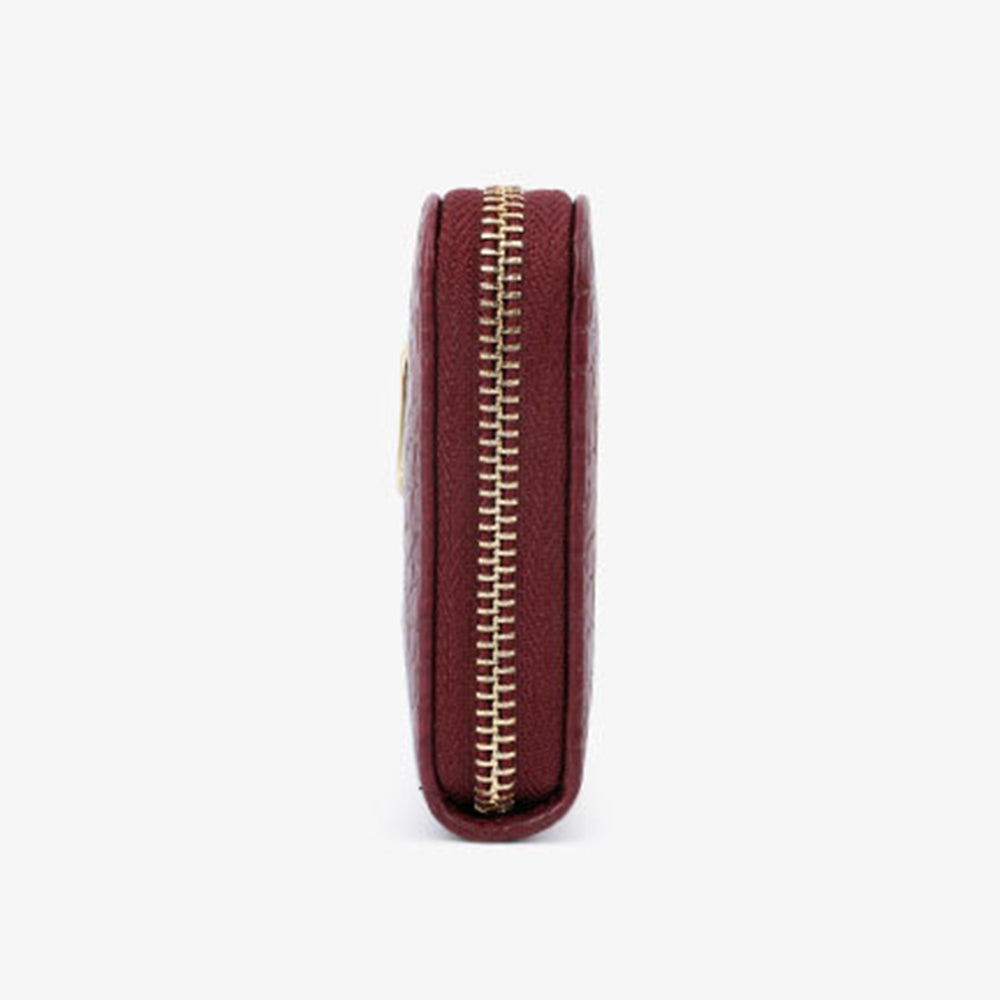 TAILIAN T9612-114 Leather Wallets Long Zipper Card Organiser Crocodile Texture Purse