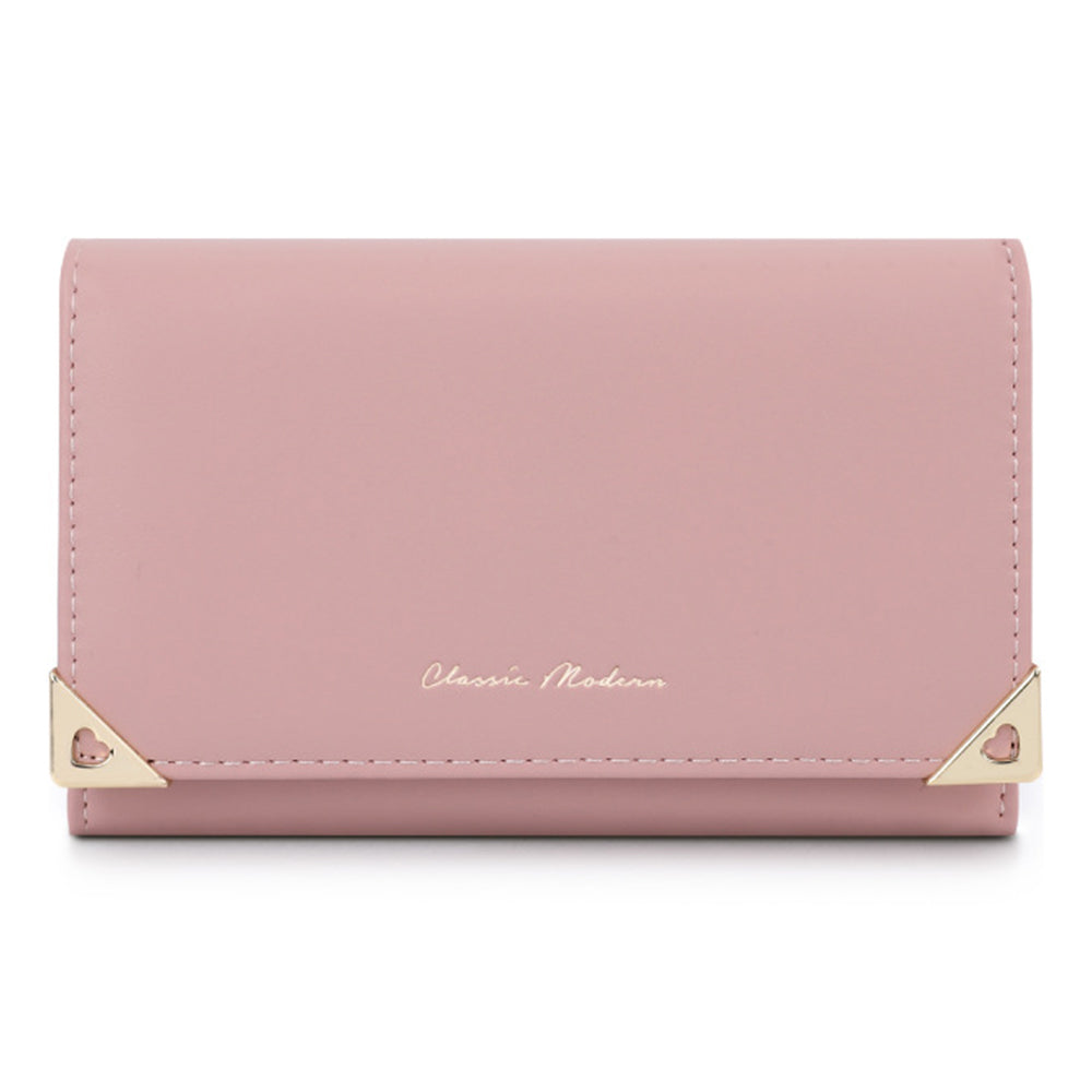 TAILIAN T6223-041 Foldable Short Wallet Trifold Leather Pocket Purse Card Holder