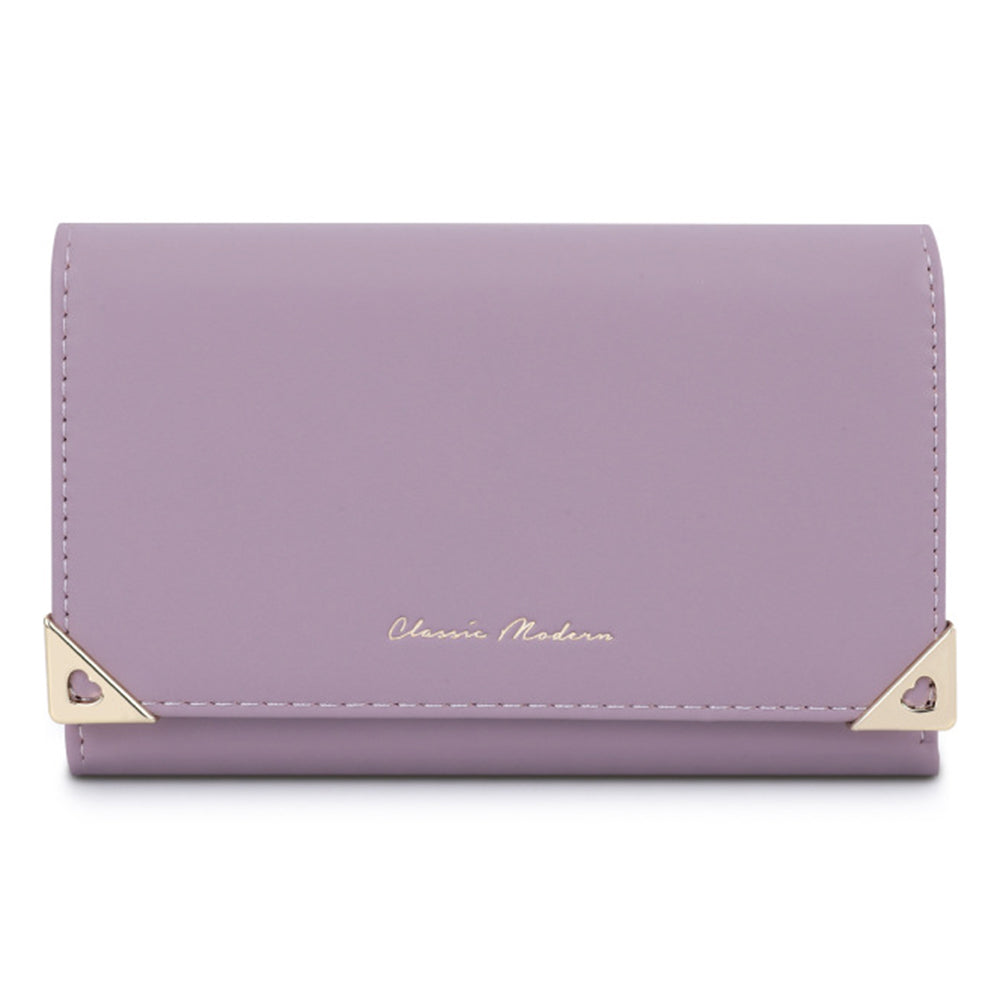 TAILIAN T6223-041 Foldable Short Wallet Trifold Leather Pocket Purse Card Holder