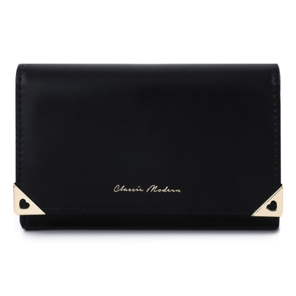 TAILIAN T6223-041 Foldable Short Wallet Trifold Leather Pocket Purse Card Holder