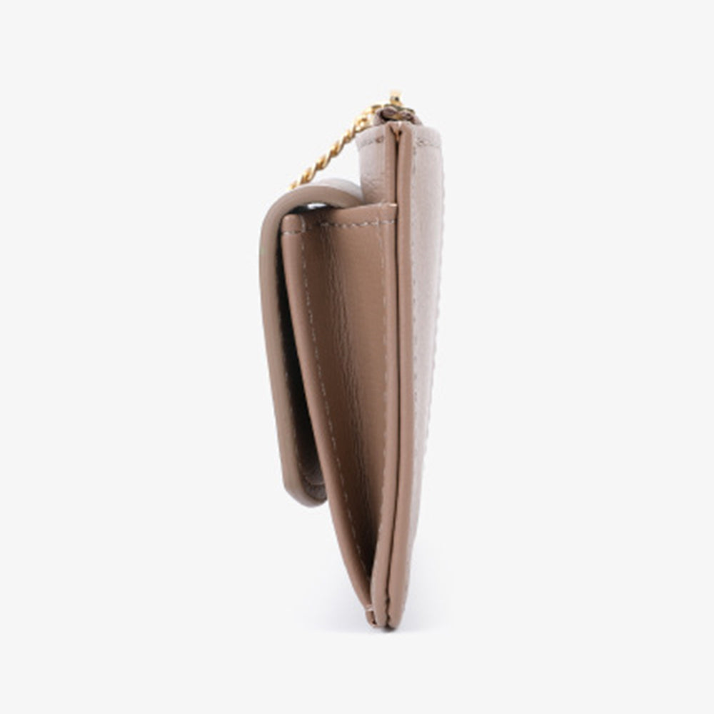 TAILIAN TB149-001 Small Wallet Zipper Card Holder Coin Changes Purse with Keychain