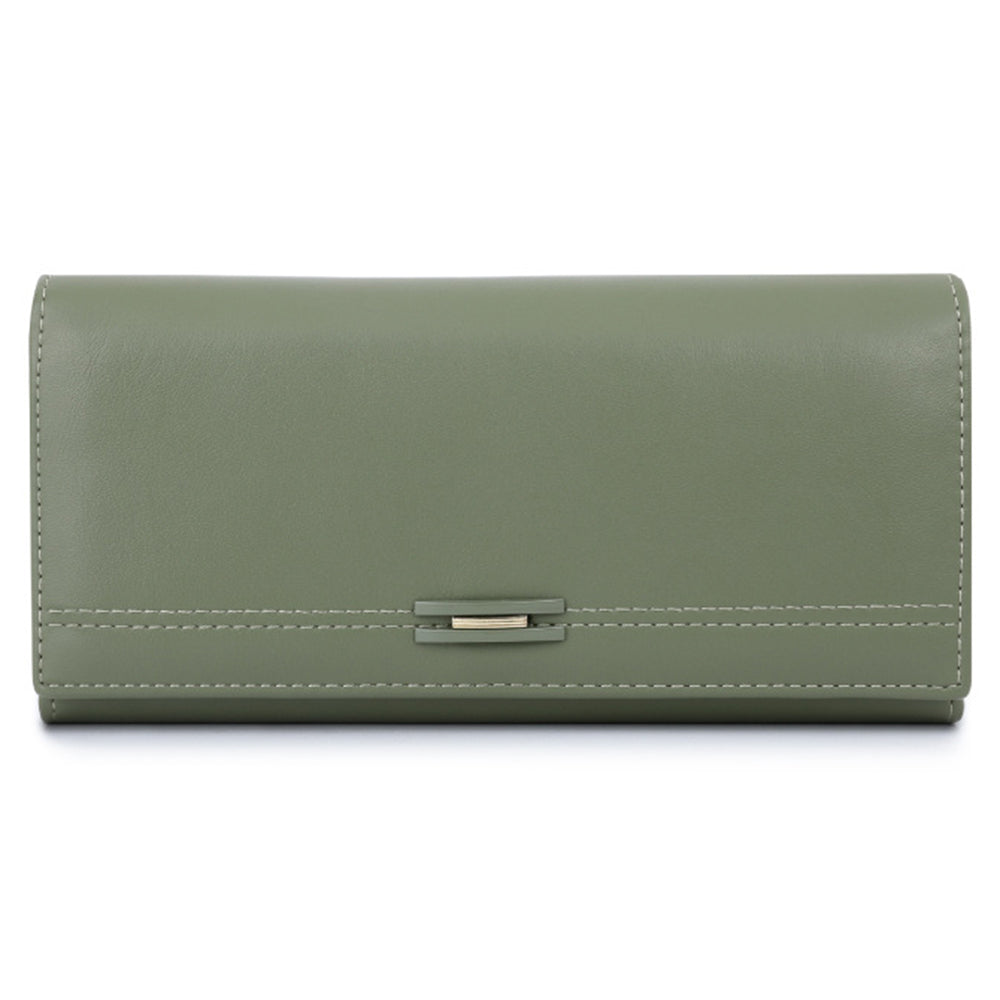 TAILIAN T8603-001 Women Wallet Zipper Pocket PU Leather Purse with Magnetic Buckle