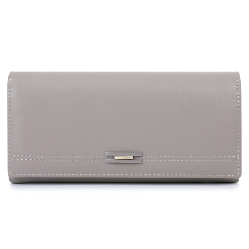 TAILIAN T8603-001 Women Wallet Zipper Pocket PU Leather Purse with Magnetic Buckle