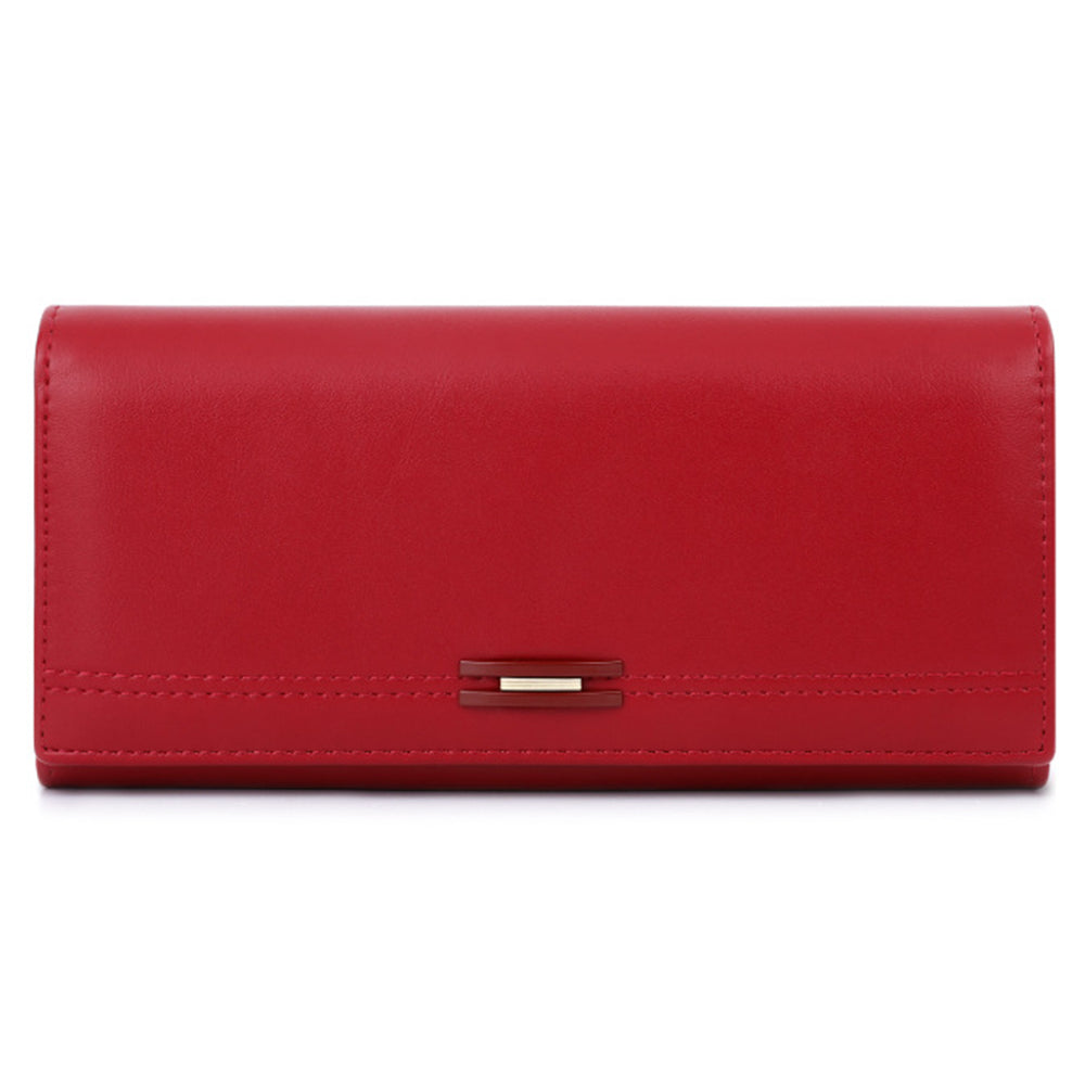 TAILIAN T8603-001 Women Wallet Zipper Pocket PU Leather Purse with Magnetic Buckle