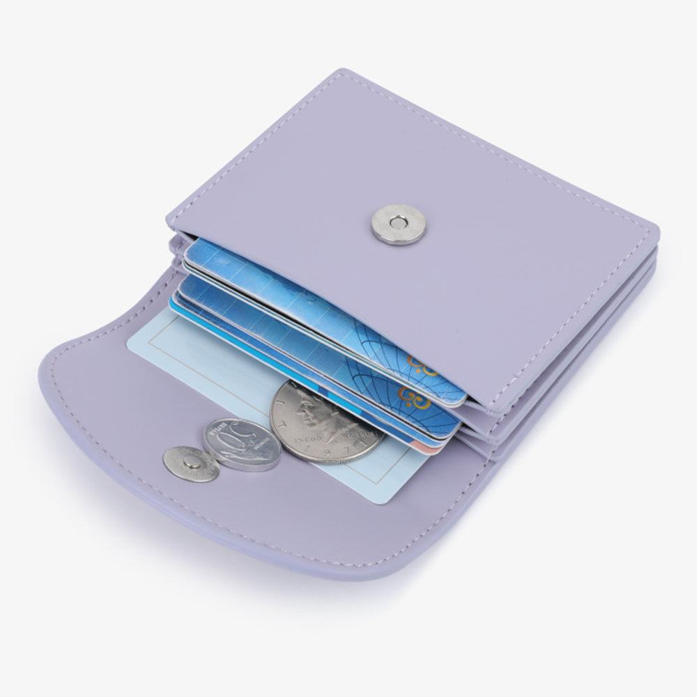 TAILIAN TB142-002 Women Wallet Solid Color PU Leather Small Coin Purse