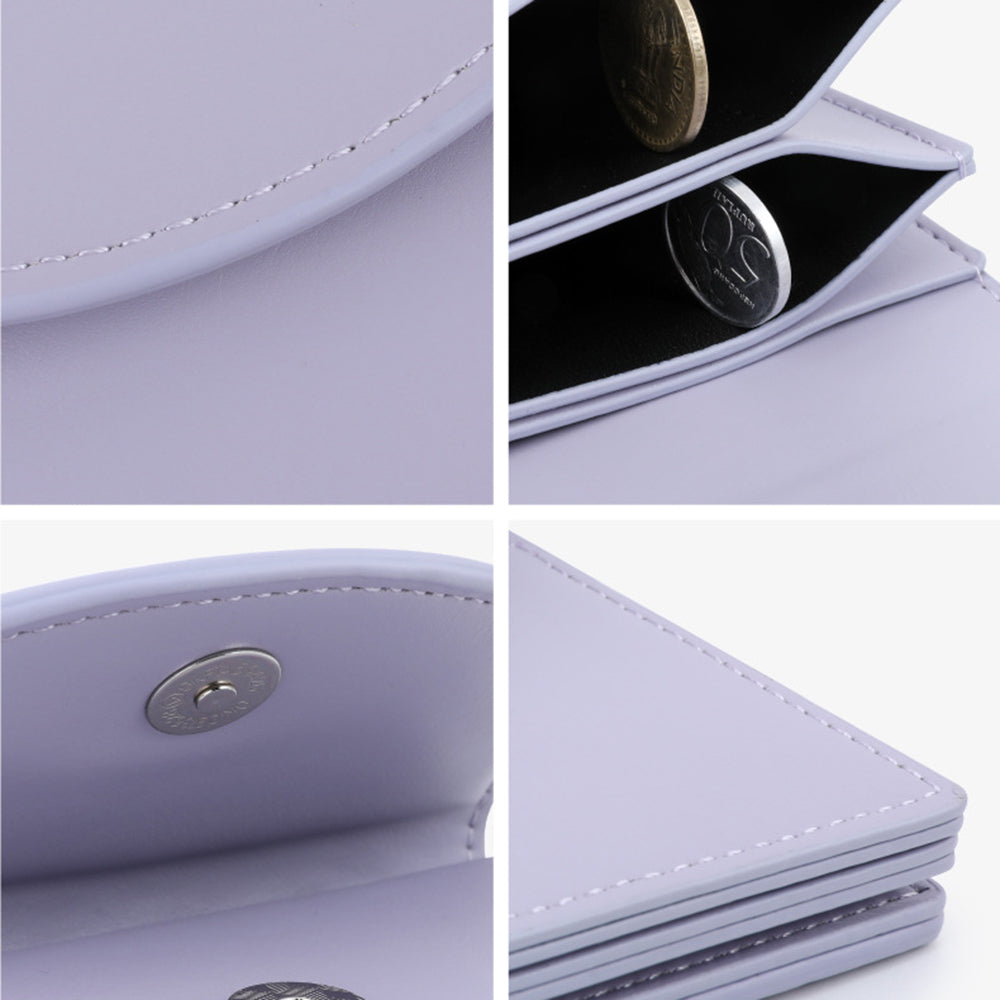 TAILIAN TB142-002 Women Wallet Solid Color PU Leather Small Coin Purse