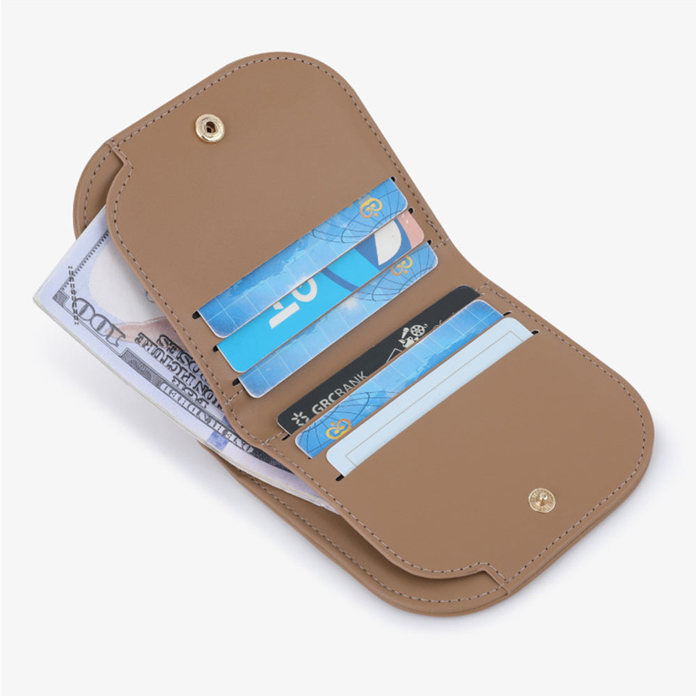 TAILIAN T2052-001 Mini Women Purse Semicircle Solid Color Girl Cash Wallet
