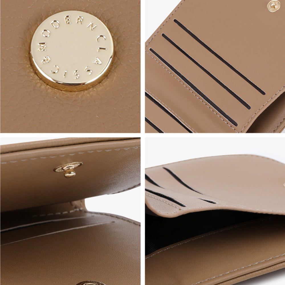 TAILIAN T2052-001 Mini Women Purse Semicircle Solid Color Girl Cash Wallet