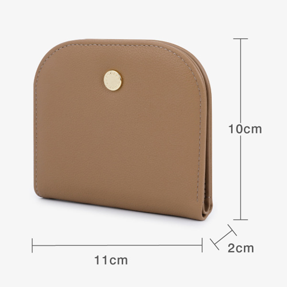 TAILIAN T2052-001 Mini Women Purse Semicircle Solid Color Girl Cash Wallet