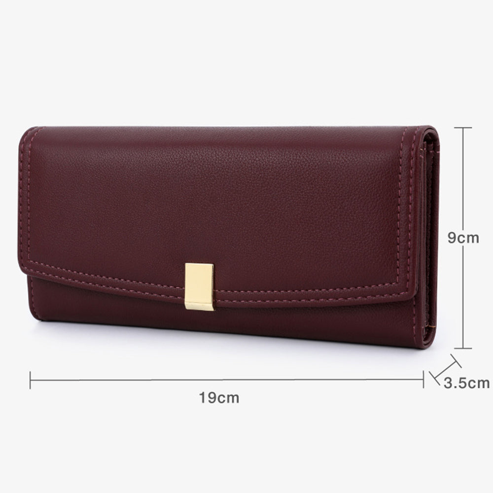 TAILIAN T5601-130 Women Wallet Long Trifold Purse PU Leather Clutch Bag