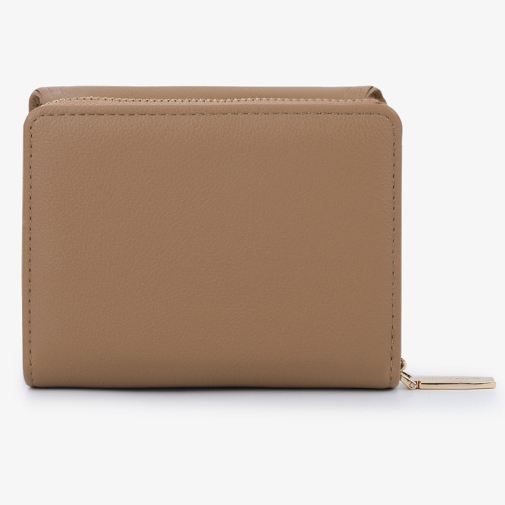 TAILIAN T6111-003 Women Short Wallet Simple PU Leather Folding Purse