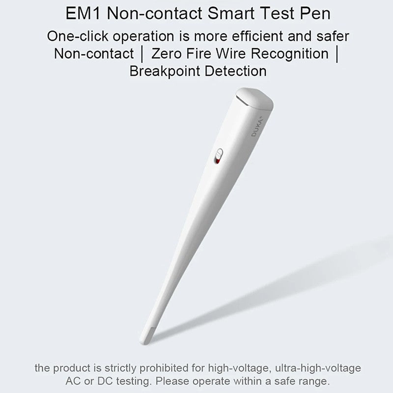 XIAOMI YOUPIN DUKA EM1 Non-Contact Smart Test Pen Electrical Leakage Detector with Sound Light Alarm