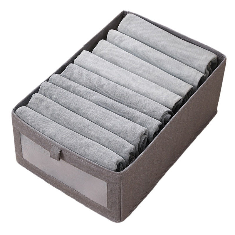 Size M Clothes Storage Box Organizer with Clear Window for Wardrobe Closet