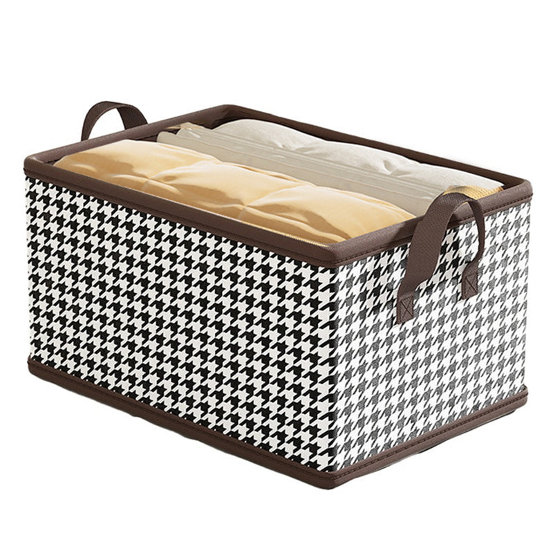 JJTZ 50 x 44 x 32cm Pattern Design Folding Storage Box Washable PP Board Cloth Organizer