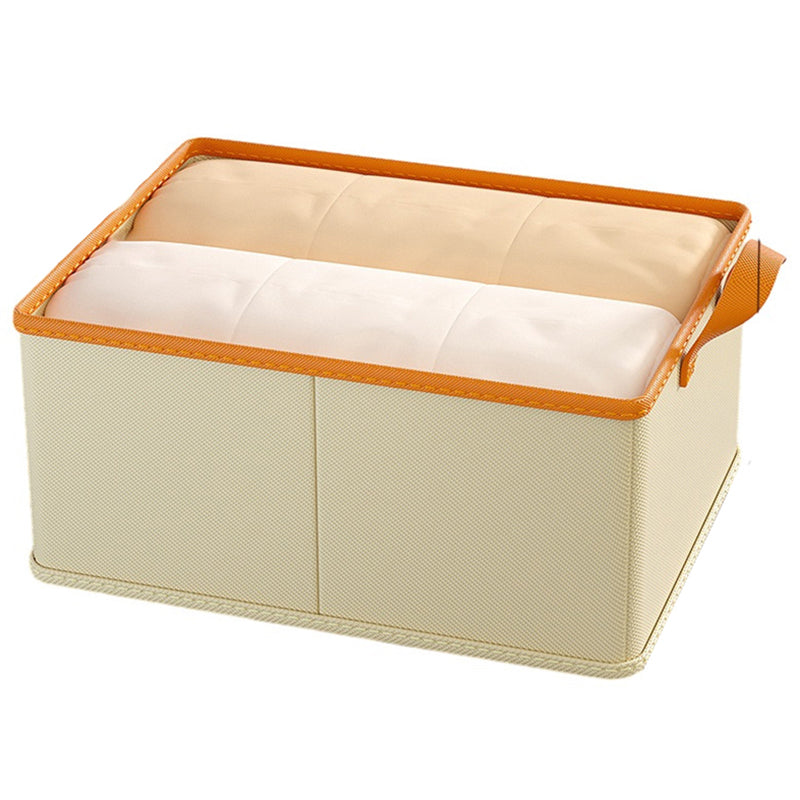 JJTZ 50 x 44 x 32cm Cationic PP Board Cloth Storage Box Closet Organizer with Two Handles