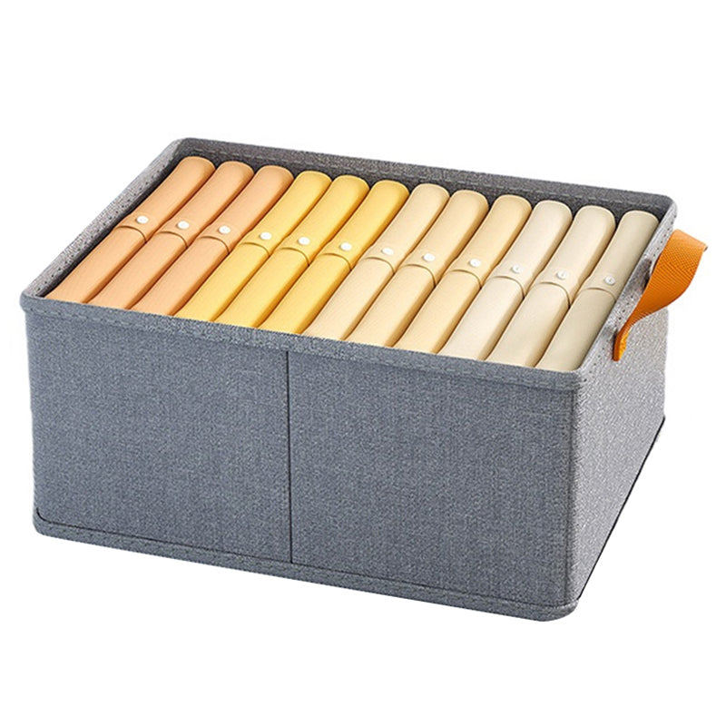 JJTZ 40 x 27 x 21cm Cloth Storage Box with Two Handles Cationic PP Board Closet Organizer