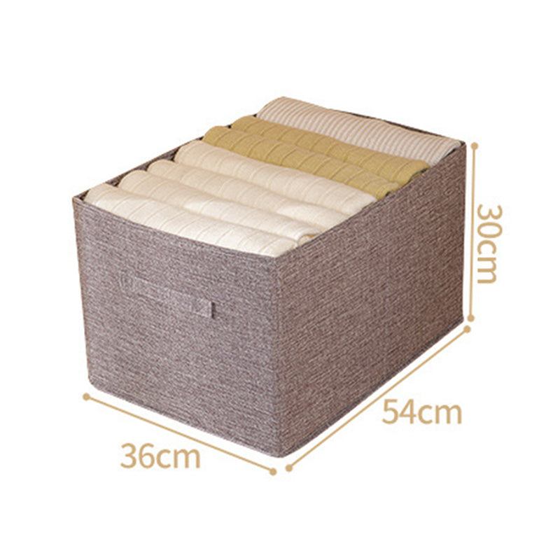 58L Wardrobe Closet Organizer Imitation Linen Washable Storage Box
