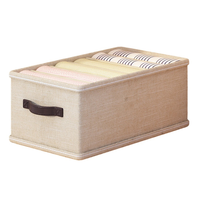 6 Grids Storage Box Wardrobe Closet Organizer for Jeans Pants T-Shirts