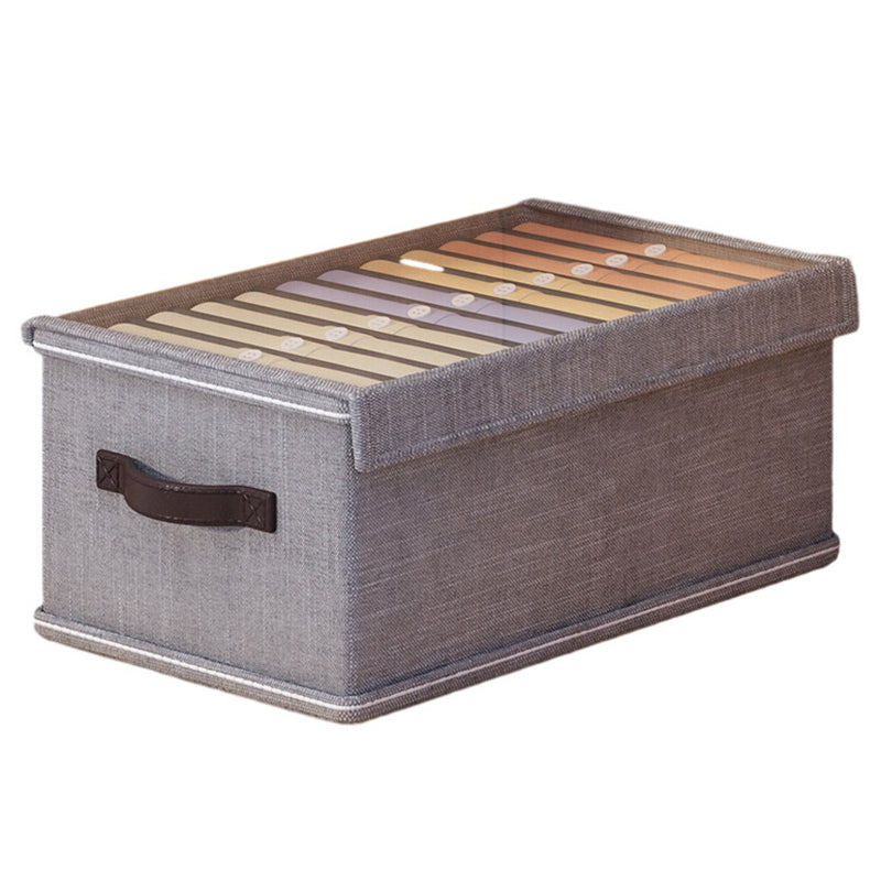 12 Grids Wardrobe Storage Box with Clear Lid Closet Organizer for Pants Shirts