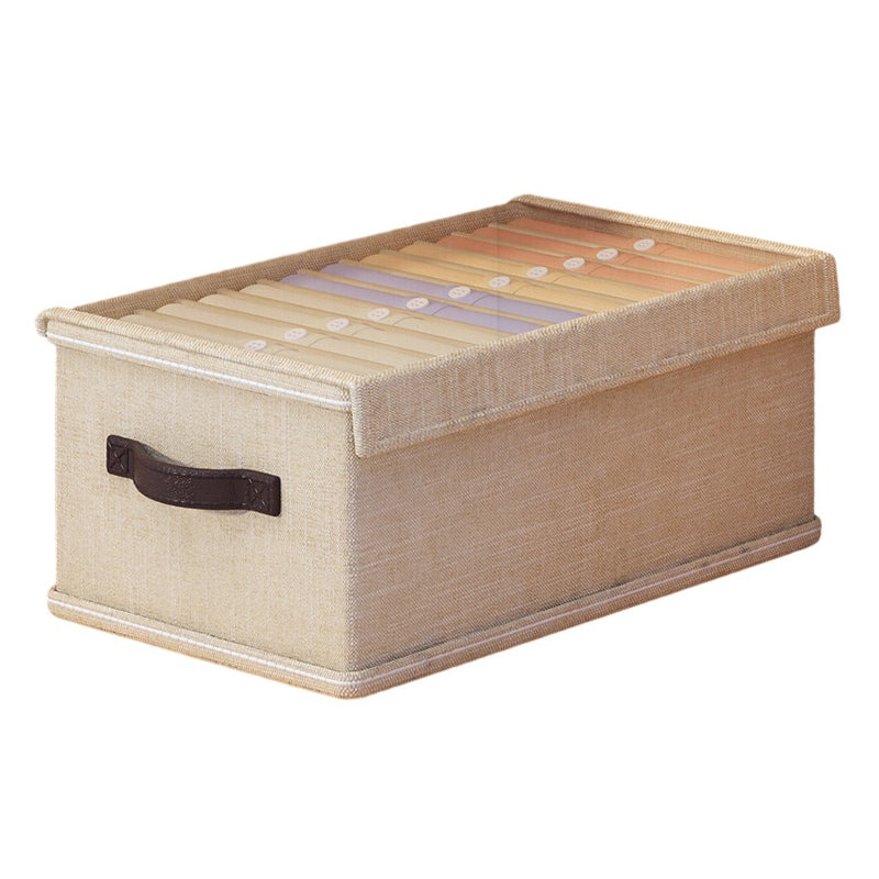 12 Grids Wardrobe Storage Box with Clear Lid Closet Organizer for Pants Shirts