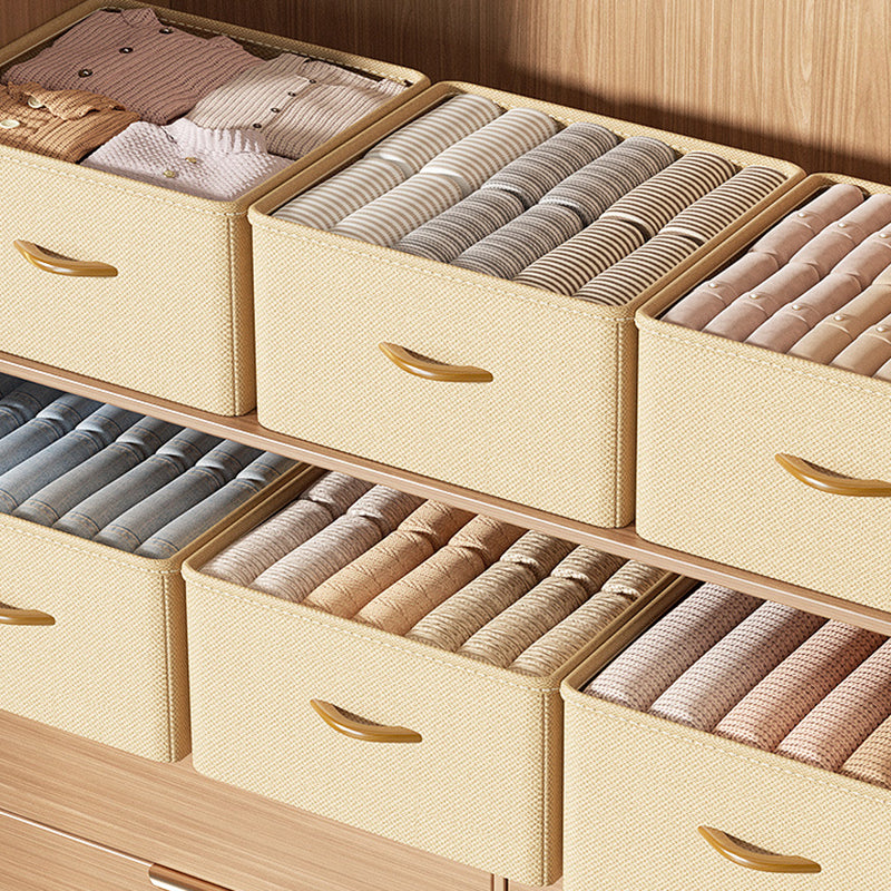 Size L Wardrobe Clothes Organizer Closet Storage Box with Handle for Jeans Shirts